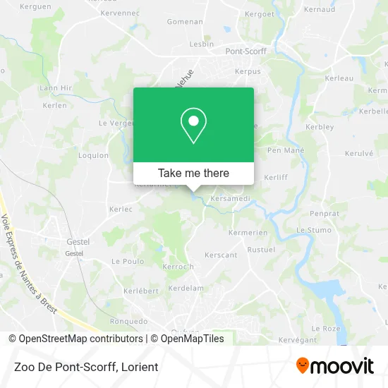 Zoo De Pont-Scorff map