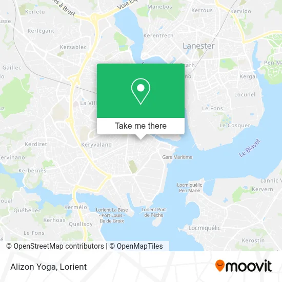 Alizon Yoga map