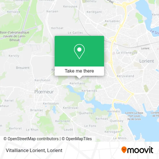 Vitalliance Lorient map
