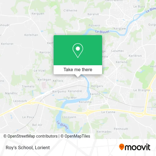 Roy's School map