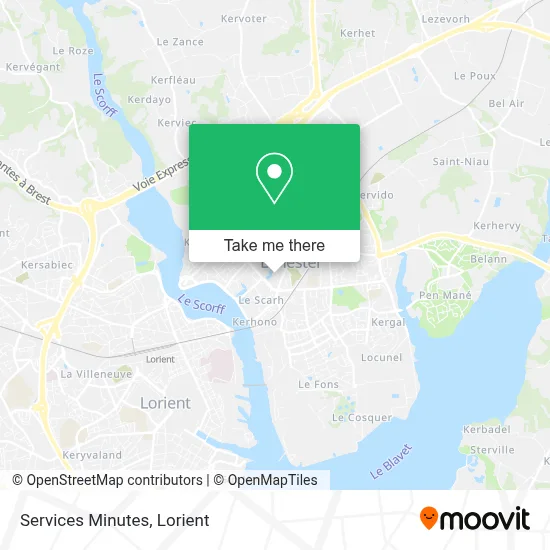 Services Minutes map
