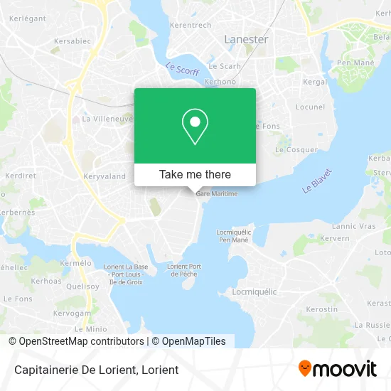 Capitainerie De Lorient map