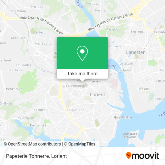 Papeterie Tonnerre map
