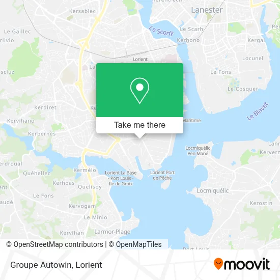 Groupe Autowin map