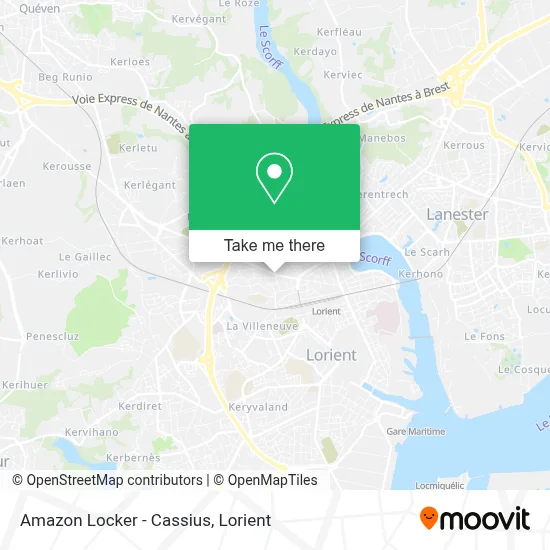 Mapa Amazon Locker - Cassius