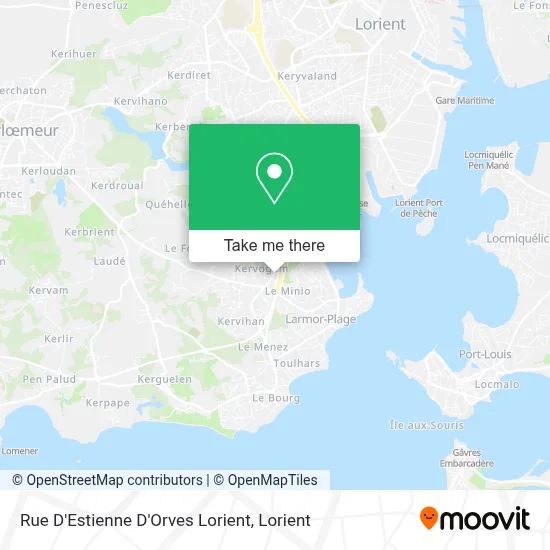 Rue D'Estienne D'Orves Lorient map