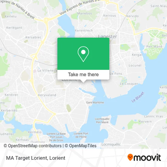 MA Target Lorient map