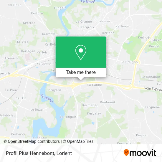 Profil Plus Hennebont map