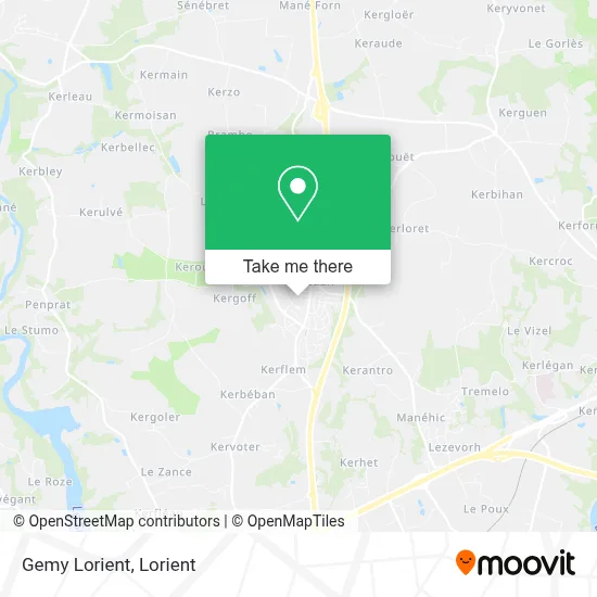 Gemy Lorient map
