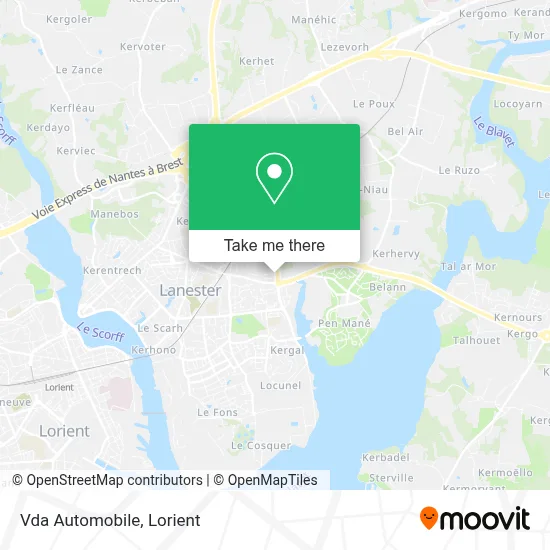 Vda Automobile map