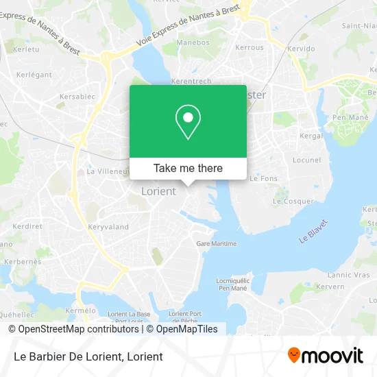 Le Barbier De Lorient map