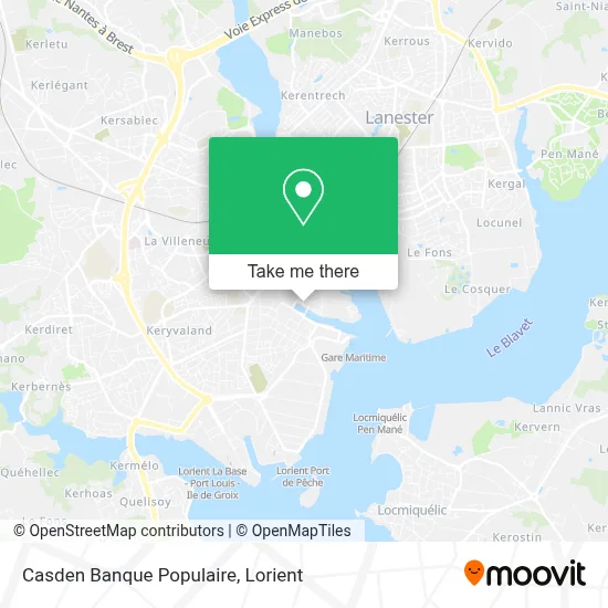 Casden Banque Populaire map