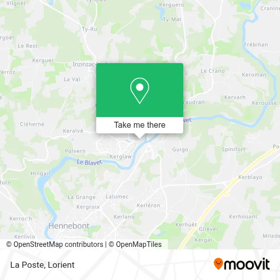 La Poste map