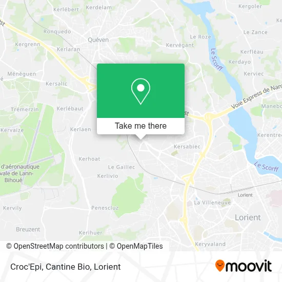 Croc'Epi, Cantine Bio map