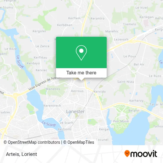 Arteis map