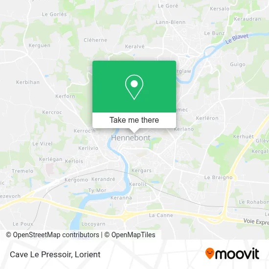 Cave Le Pressoir map