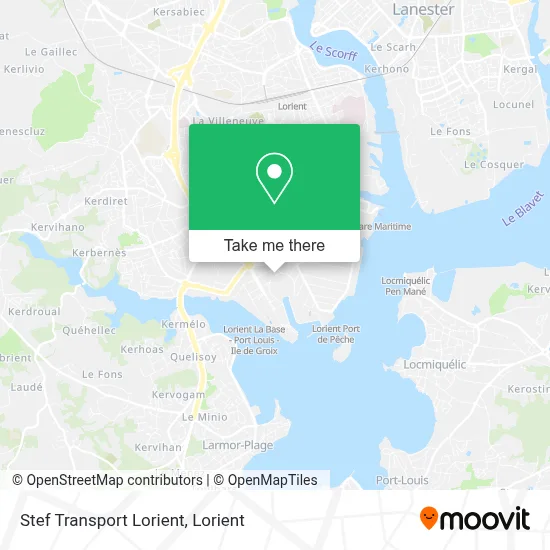 Stef Transport Lorient map