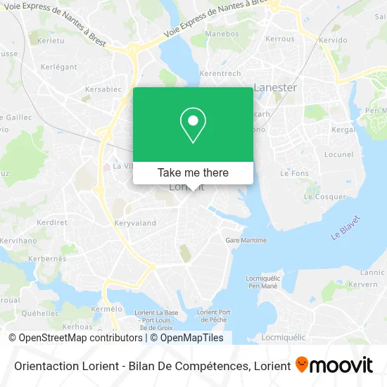 Orientaction Lorient - Bilan De Compétences map