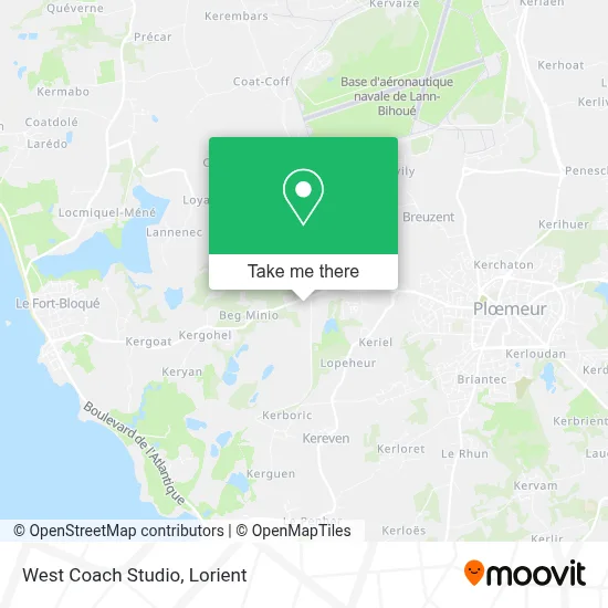 West Coach Studio map
