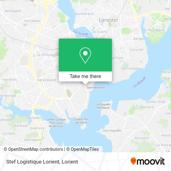 Stef Logistique Lorient map