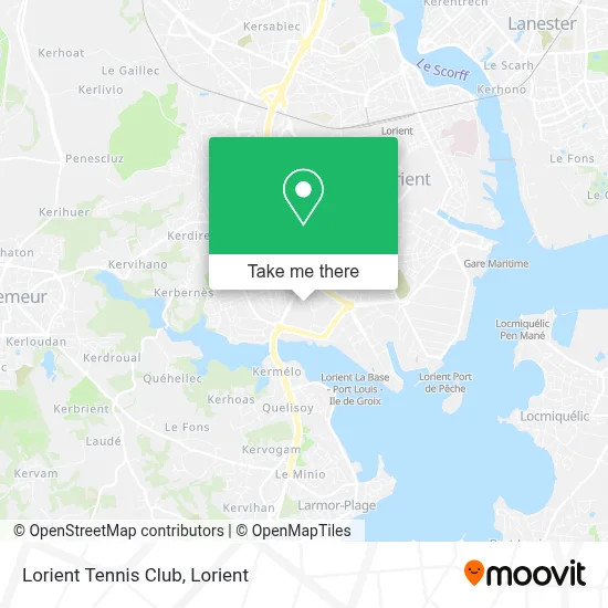 Lorient Tennis Club map