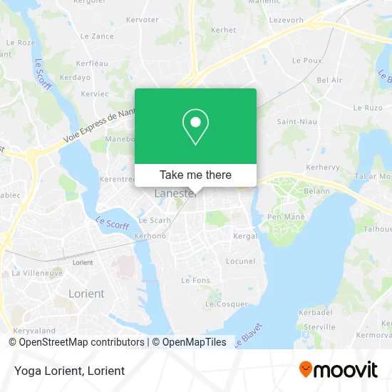 Yoga Lorient map
