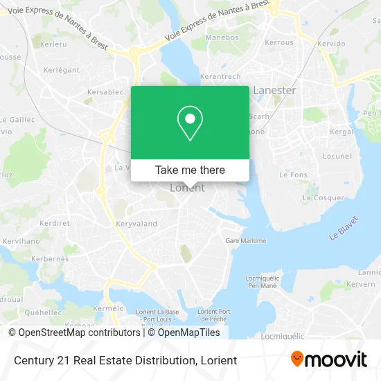 Century 21 Real Estate Distribution map