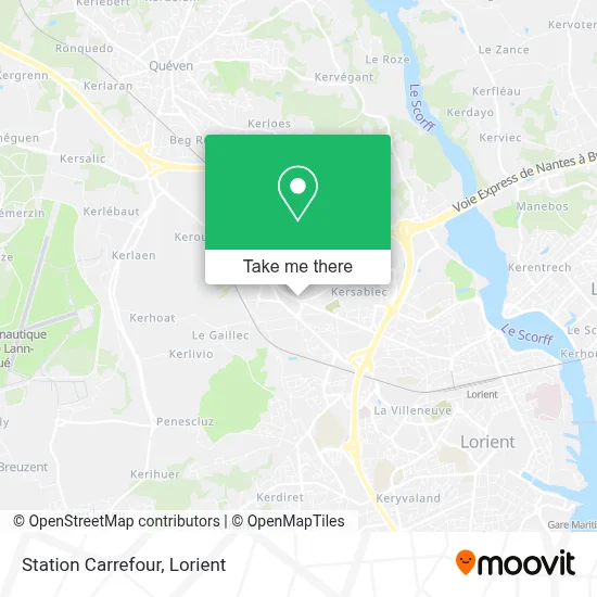 Station Carrefour map