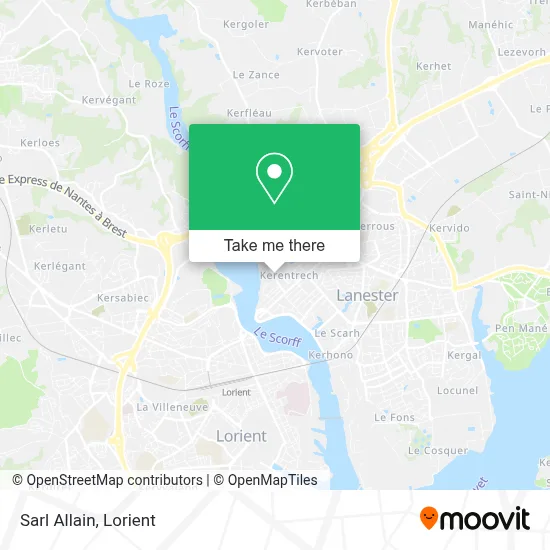 Sarl Allain map