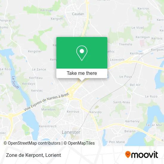 Zone de Kerpont map