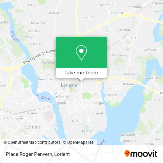 Place Roger Penvern map