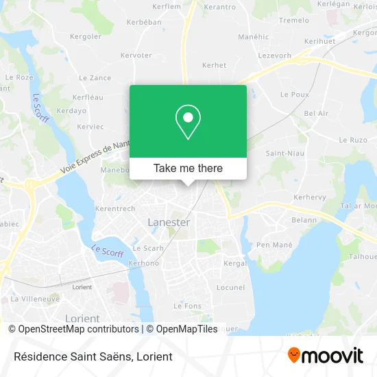 Résidence Saint Saëns map