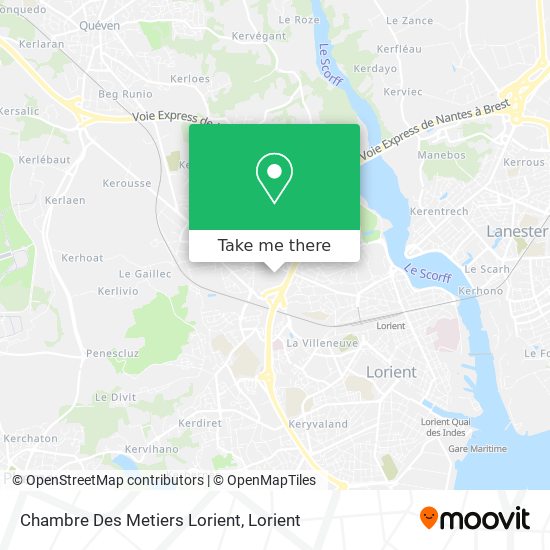 Chambre Des Metiers Lorient map