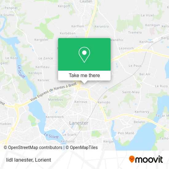 lidl lanester map