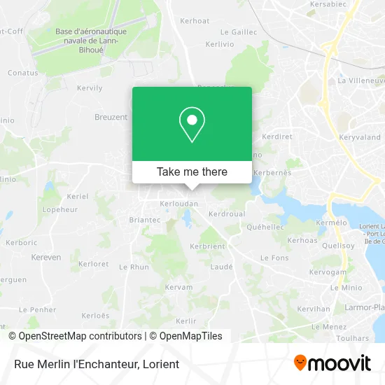 Mapa Rue Merlin l'Enchanteur