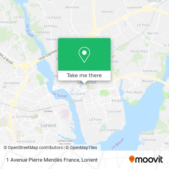 1 Avenue Pierre Mendès France map