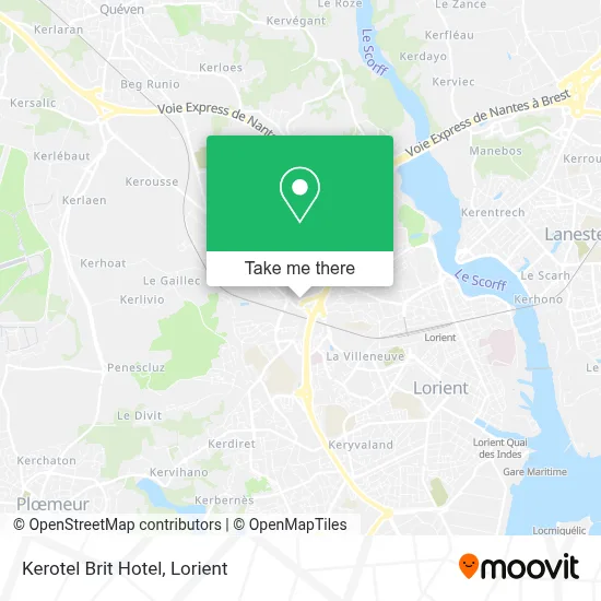Kerotel Brit Hotel map
