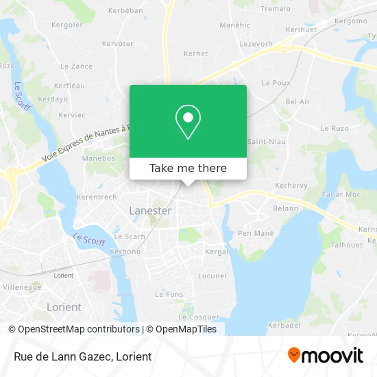 Rue de Lann Gazec map