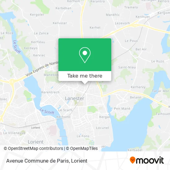 Avenue Commune de Paris map