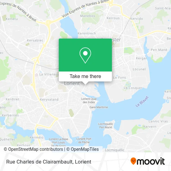 Rue Charles de Clairambault map