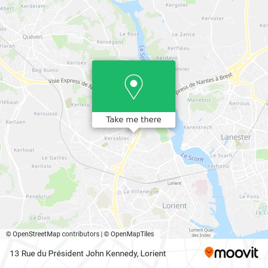13 Rue du Président John Kennedy map