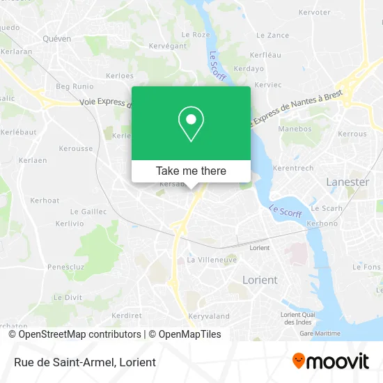 Mapa Rue de Saint-Armel