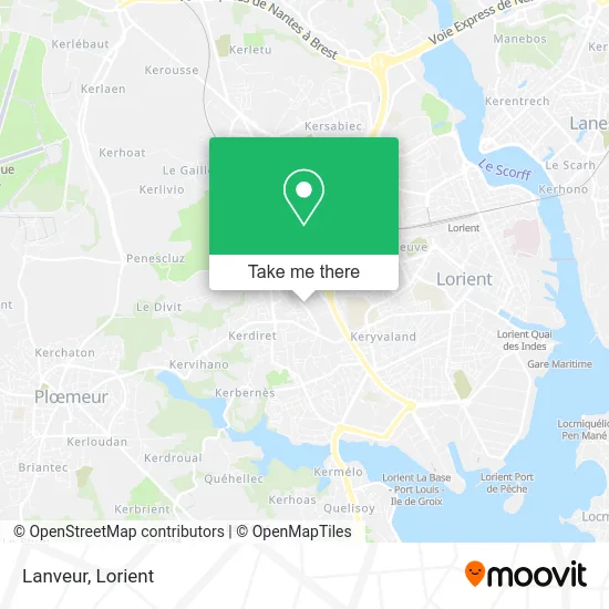 Lanveur map