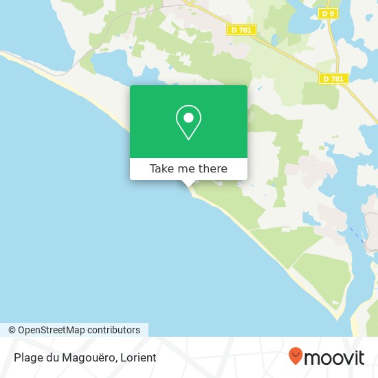 Mapa Plage du Magouëro