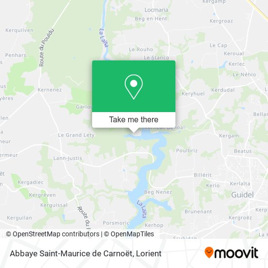 Abbaye Saint-Maurice de Carnoët map