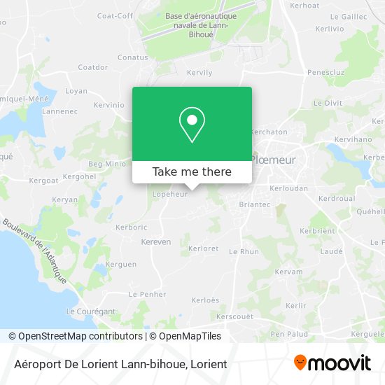 Aéroport De Lorient Lann-bihoue map