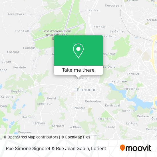 Rue Simone Signoret & Rue Jean Gabin map