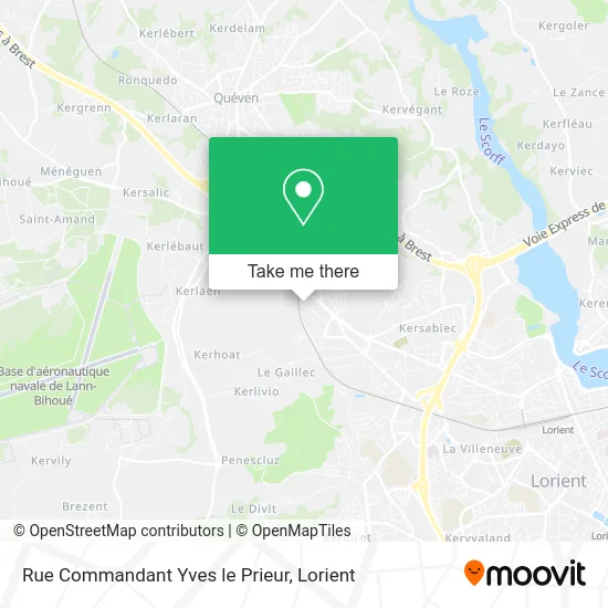 Mapa Rue Commandant Yves le Prieur