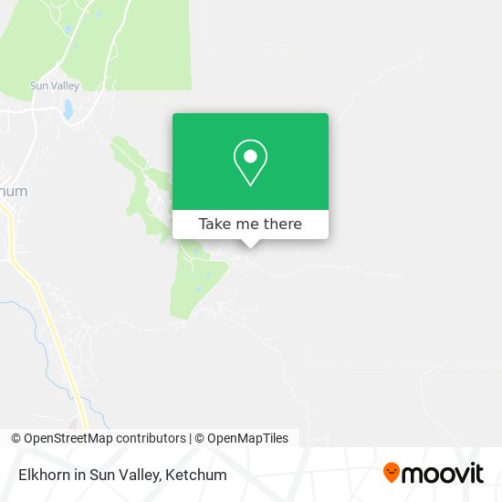 Elkhorn in Sun Valley map