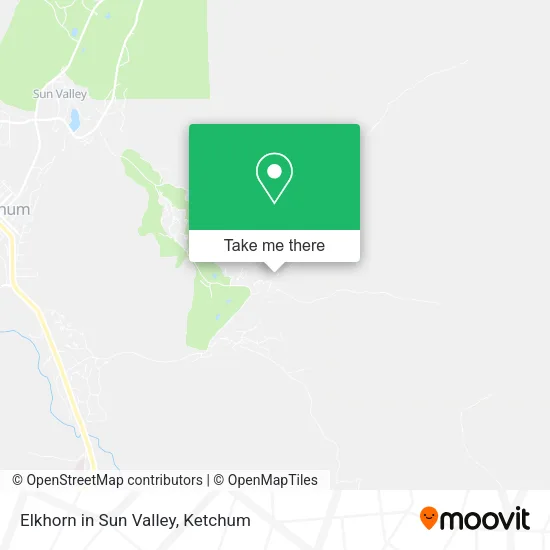 Elkhorn in Sun Valley map